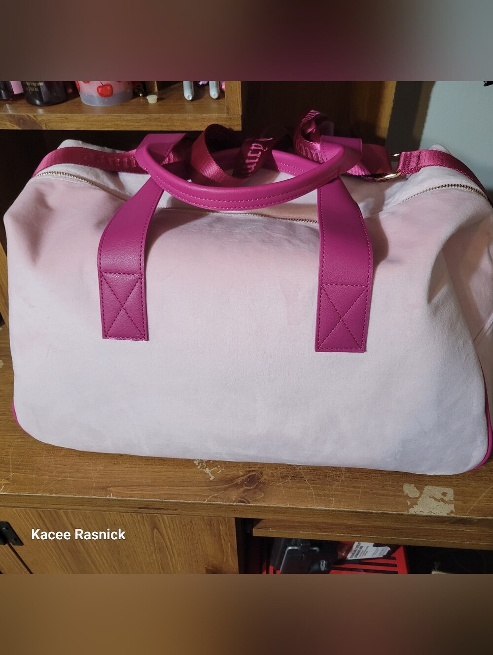 Price Is Firm. Juicy Couture Flamingo Juicy In The Sky Weekender Bag. Nwt. - Picture 4 of 6